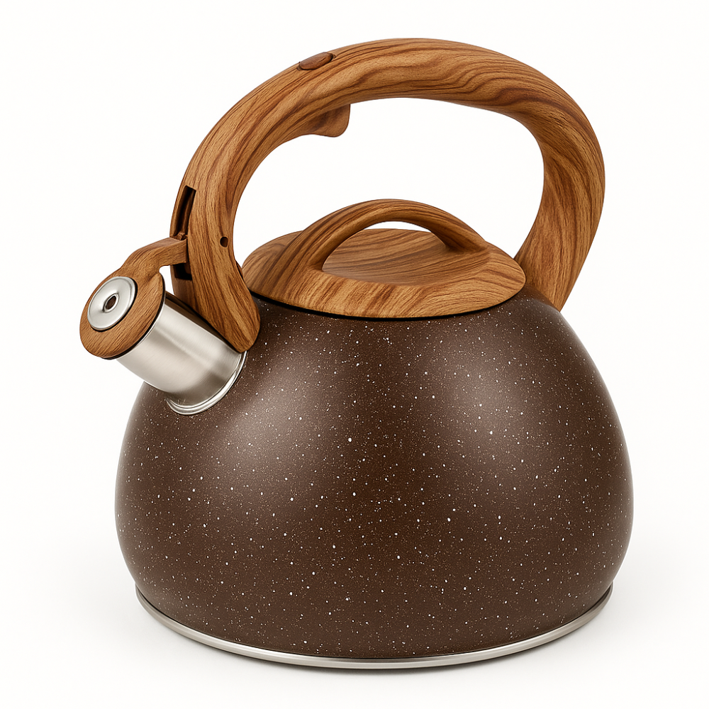 Функциональный чайник из стали со свистком, Прочный чайник со свистком для кухни ID-46 Львов - изображение 9