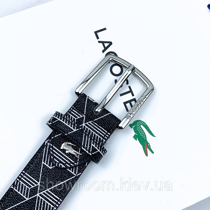 Чоловічий брендовий ремінь Lacoste (994) Київ - фото 3