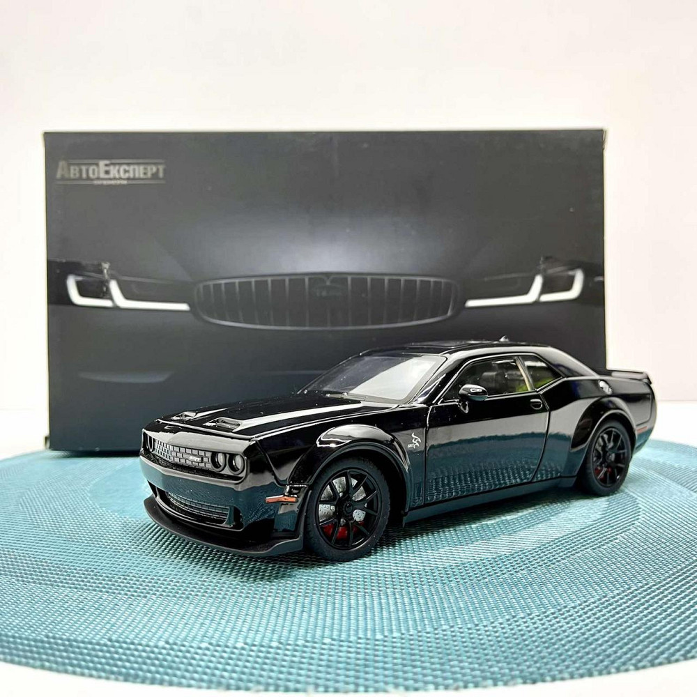 Машинка металева Авто Експерт Chevrolet Camaro 1:24 відчиняються двері капот багажник світло/звук Чорна (GT-12099) Чернігів - фото 1