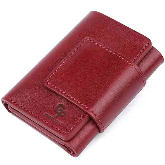 Практичне жіноче портмоне Grande Pelle 11574 Бордовий Київ