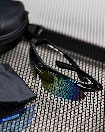 Очки тактические OAKLEY (5 линз) с поляризацией Черные  ВТ6825 Одесса