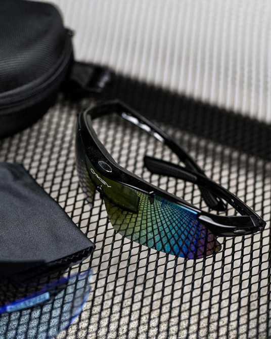 Очки тактические OAKLEY (5 линз) с поляризацией Черные  ВТ6825 Одесса - изображение 5