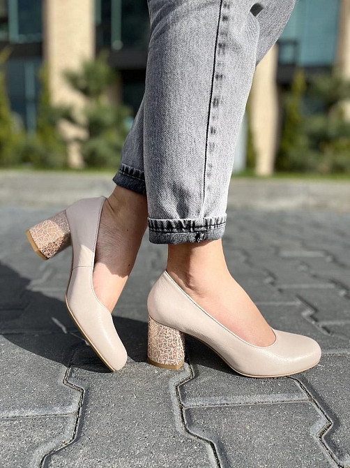 Nivelle Туфлі жіночі NIVELLE пудра натуральна шкіра каблук 6 см (1529/6030-6045) Коломия - фото 9