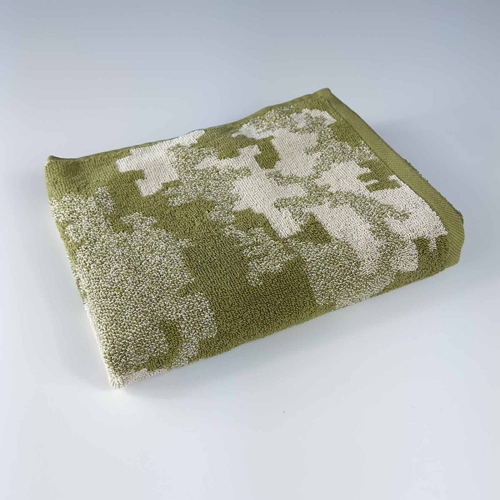 Махровий рушник для обличчя та рук GM Textile 50х90см Піксель Військовий 450г/м2 (Хакі) Суми - фото 1