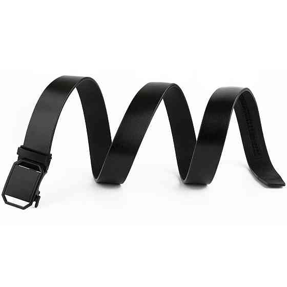 Ремень мужской с пряжкой матовой Vintage 20269 Черный Киев