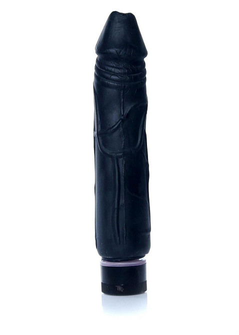 Вібратор - Real Skin Multispeed Black, 22 см Sex Aura Київ - фото 3