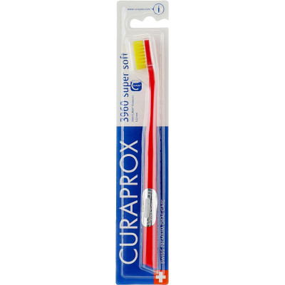 Зубна щітка Curaprox CS 3960 Super Soft Суперм'яка D 0.12 мм Петроль з жовтою щетиною (CS 3960-08) Вінниця - фото 1