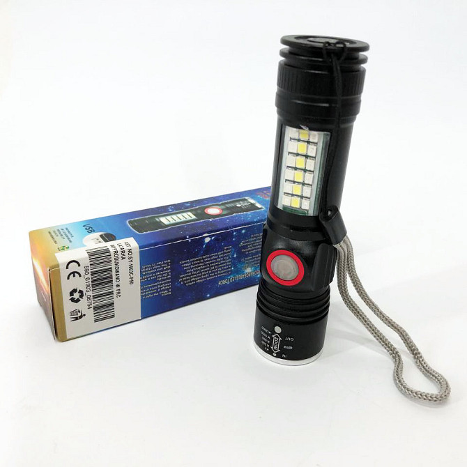 Ліхтар ручний батарейний SY-1903C-P50+SMD+RGB, Ліхтар для використання в темряві Police BL-C136-LM+COB YO-74 Львів - фото 7