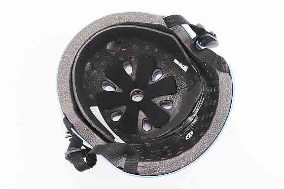 Шолом велосипедний підлітковий BMX M (54-57см), 11 вер. отворів, блакитний Київ