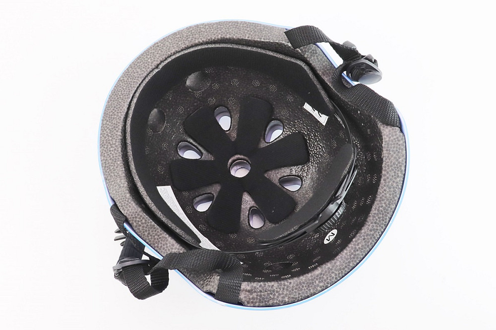 Шолом велосипедний підлітковий BMX M (54-57см), 11 вер. отворів, блакитний Київ - фото 3