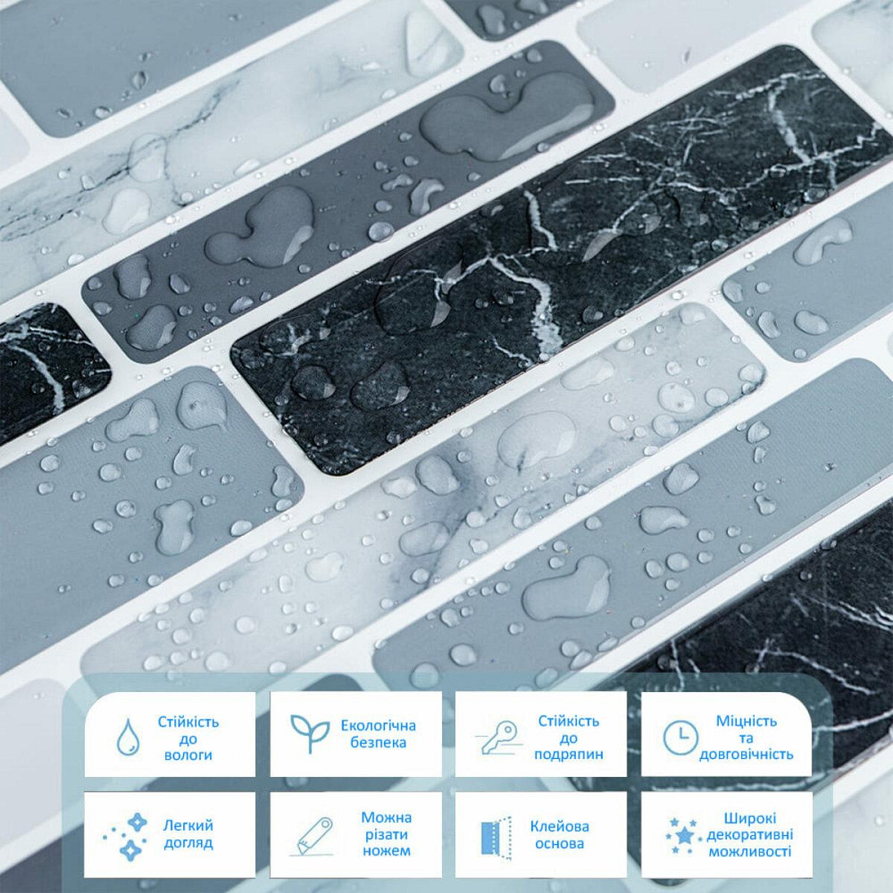 Самоклеящаяся плитка под мрамор Киев - изображение 6