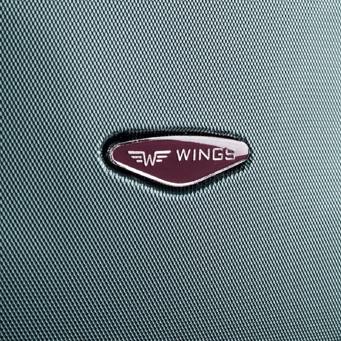 Чемодан пластиковый WINGS 402 микро Темно-зеленый Киев - изображение 5