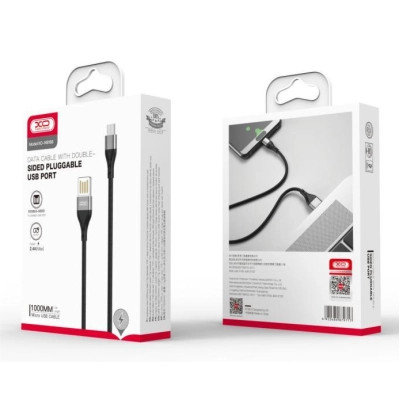 Дата кабель USB 2.0 AM to Micro 5P 1.0m 2.1A double-side black XO (NB188-M-1-BK) Винница - изображение 2