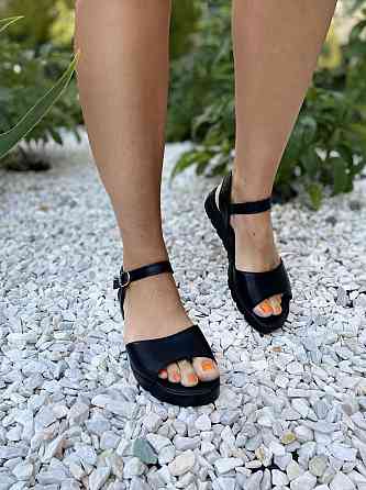 Mermaid Босоніжки жіночі Mermaid 20-1 чорні (літо, шкіра натуральна) (978) Коломыя