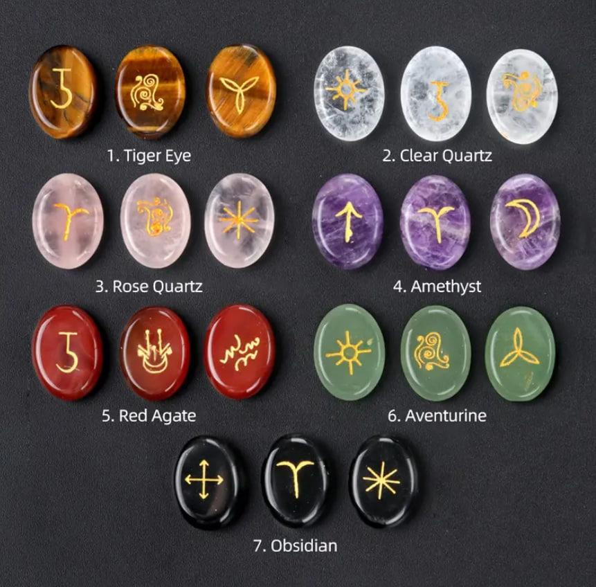 Викканские руны из натурального красного агата (13 шт.) в мешочке. Киев - изображение 3