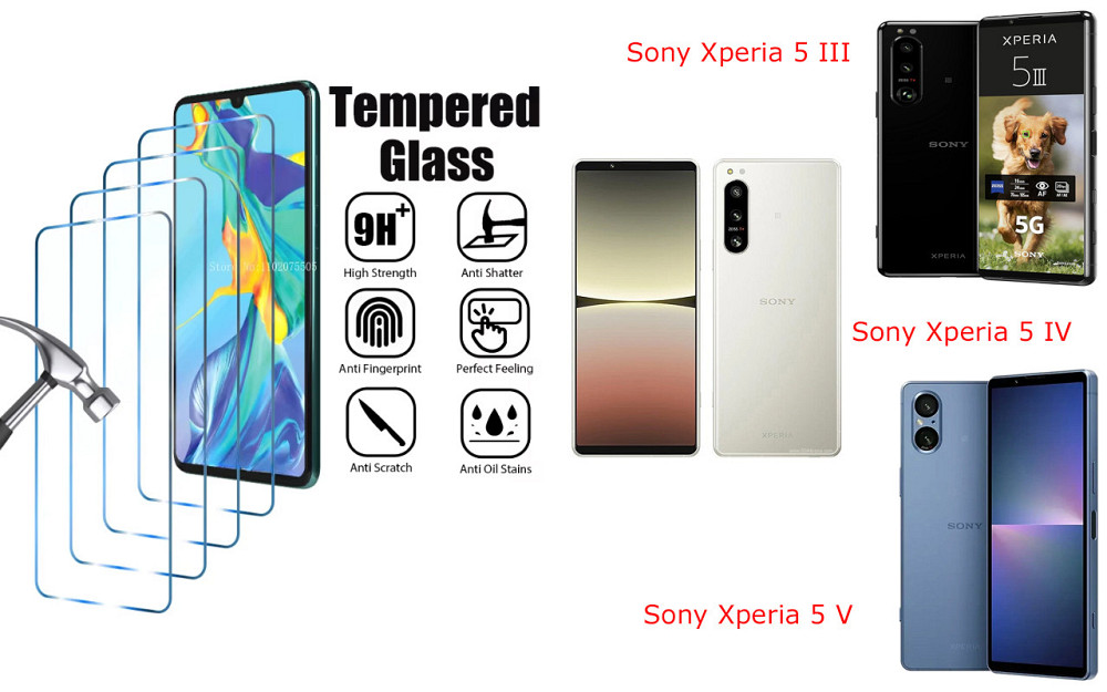 Захисне скло ArmorGlass для Sony Xperia 5 III, Xperia 5 IV, Xperia 5 V – стійке до подряпин та ударів Київ - фото 1