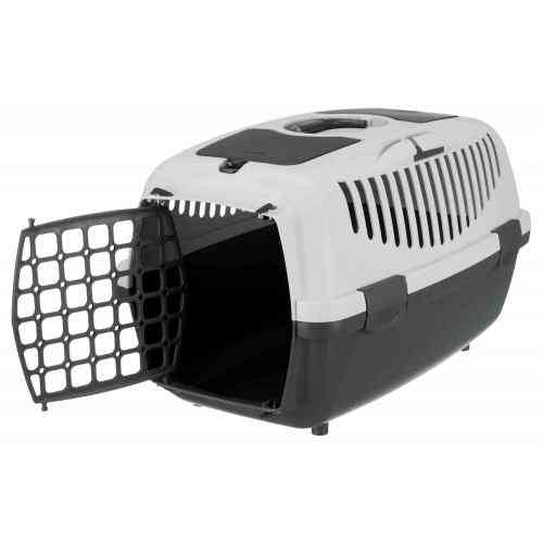 Контейнер-переноска Trixie для собак и кошек Capri 2 весом до 8 кг серая пластик размер XS-S 37x34x55 см Киев