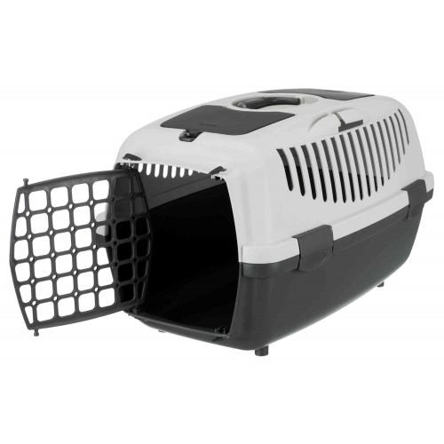 Контейнер-переноска Trixie для собак и кошек Capri 2 весом до 8 кг серая пластик размер XS-S 37x34x55 см Киев - изображение 2