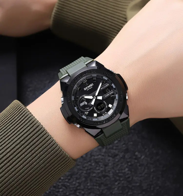 Годинник чоловічий наручний спортивний Skmei 2105 (Зелений) Київ - фото 6