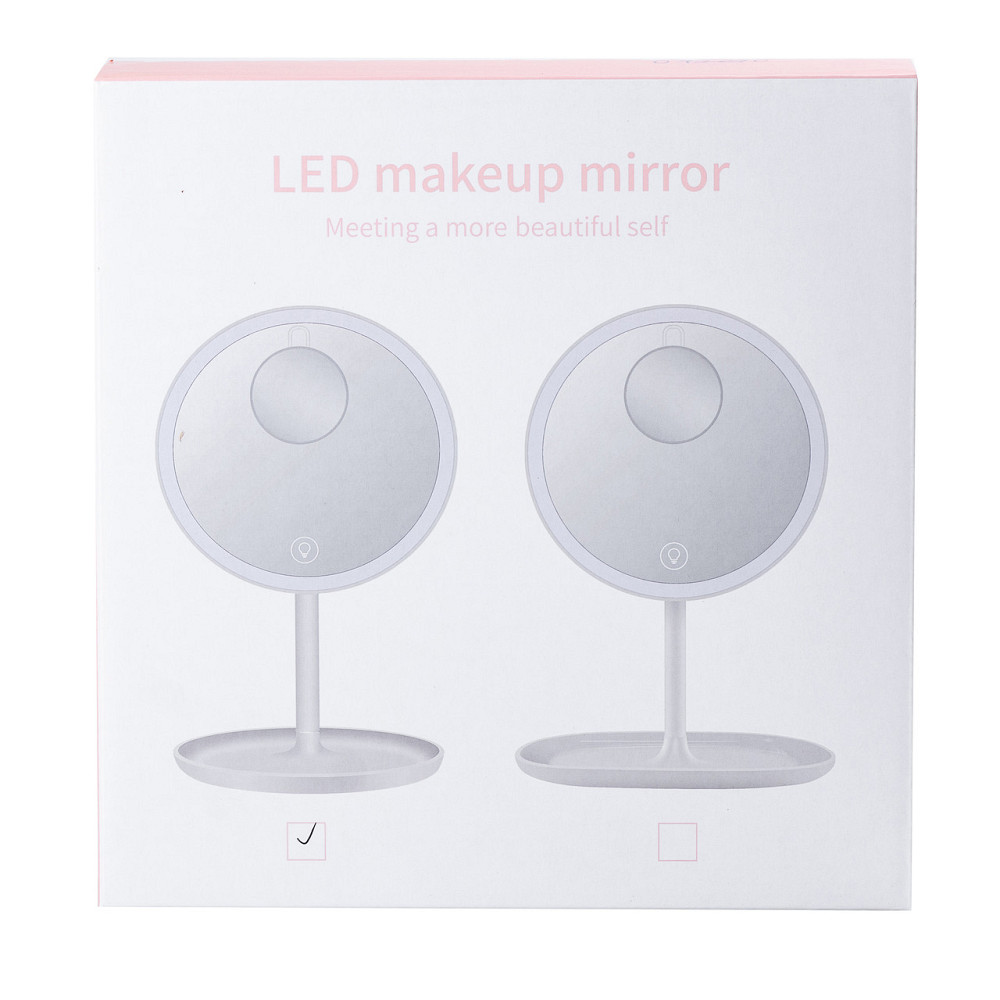 Happy Life Дзеркало для макіяжу зі збільшенням та підсвіткою Рожевий HP072TD020P Коломыя - изображение 4