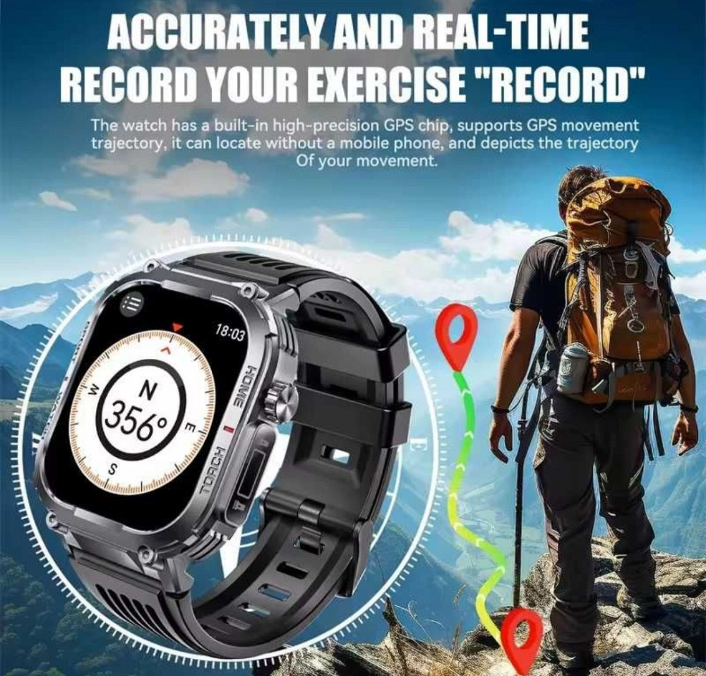 Смартгодинник: VWAR S320 MAX. NFC. Compass. 1000mAh. Київ - фото 4