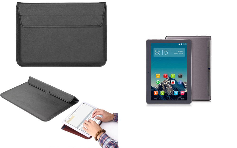 Чохол-конверт VitoCase для Yotopt W109 10.1 IPS Android 7.0, з функцією підставки для планшета Чорний Київ - фото 1