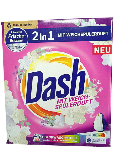 Стиральный порошок Dash 2in1 Colorwaschmittel 50 циклов стирки Львов - изображение 1