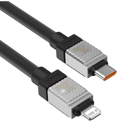 Дата кабель USB-C to Lightning 2.0m CoolPlay Fast Charging 20W black Baseus (CAKW000101) Вінниця - фото 4