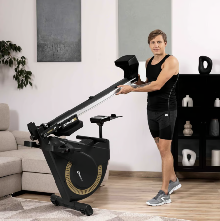 Гребний тренажер Hop-Sport HS-095R Spike золотий Київ