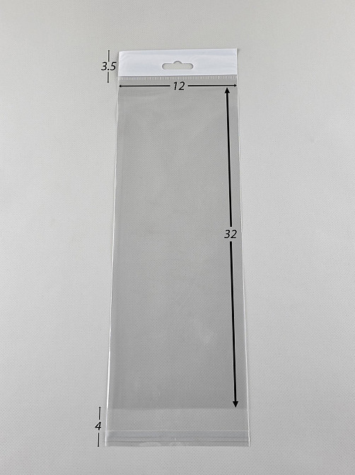 Пакет прозорий поліпропіленовий + скотчк 12*32/25мк + скісч (+евролот3,5) (1000 шт) Харків - фото 3