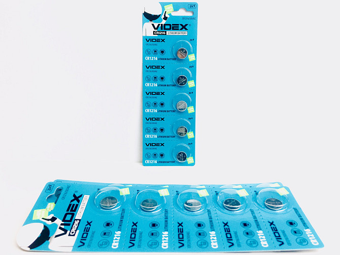 Батарейка літієва VIDEX CR1216 5pcs BLISTER CARD Київ - фото 2