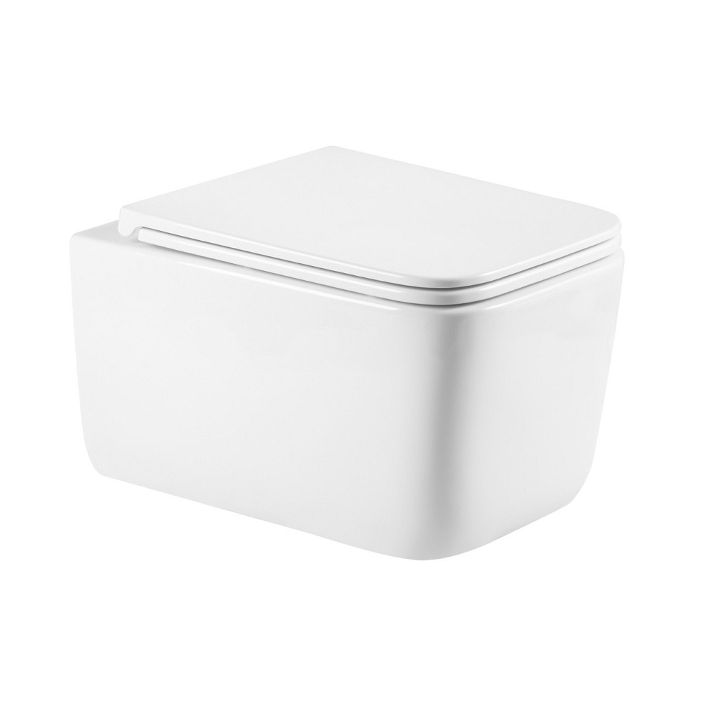 Унитаз подвесной Qtap Gemini безободковый с сиденьем Soft-closeQTGEM26W45430 Киев - изображение 1