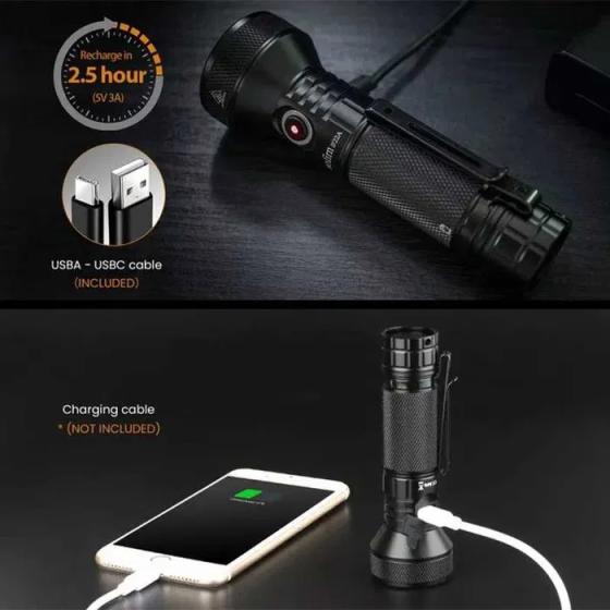 Фонарь Sofirn IF22A TIR Luminus SFT-40 2100лм 697м с аккумулятором 21700 на 5000mAh с чехлом Киев