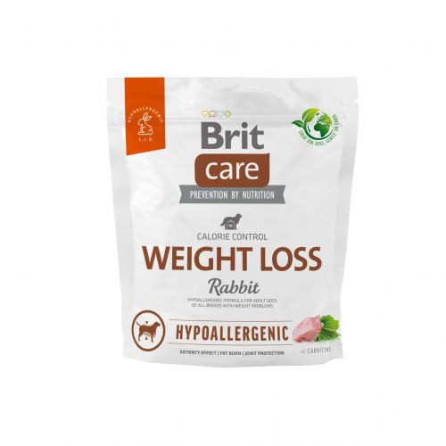 Корм сухий Brit Care Dog Hypoallergenic Weight Loss для собак із зайвою вагою гіпоалергенний з кроликом 1 кг Київ - фото 1