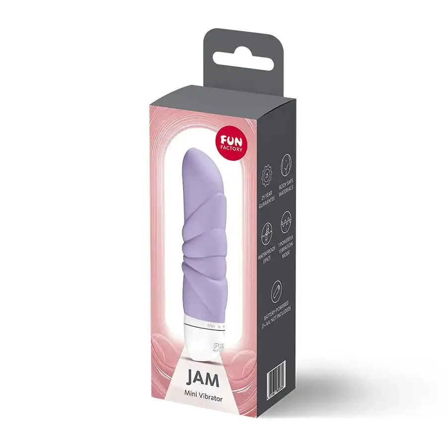 Мінівібратор Fun Factory JAM Purple, підходить для клітора, рельєфний Львів - фото 4