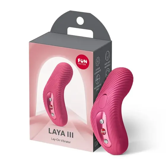 Накладний вібратор Fun Factory LAYA III Raspberry, ефект постукування пальцем Львов