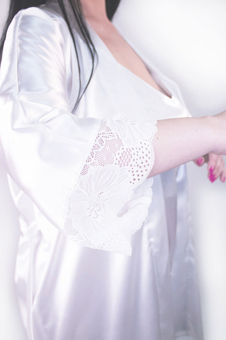 Пеньюар с халатом Белый XS Харьков - изображение 4