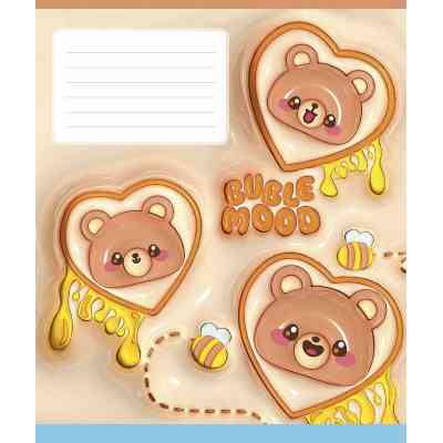 Зошит Школярик Buble mood 12 аркушів коса лінія (012-3544C) Вінниця