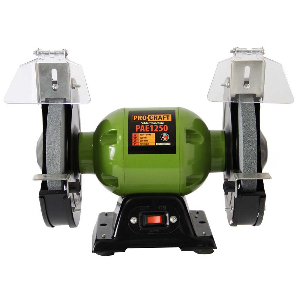Точило Procraft PAE‑1250 — 350 Вт, диск 200 мм, 2950 об/хв, для ножів та інструменту Львів - фото 1