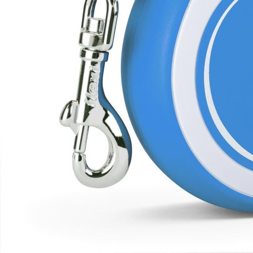 Повідець-рулетка Flexi для собак New Comfort стрічка синя розмір S 5 м/ 15 кг Київ - фото 4