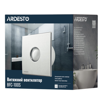 Вытяжной вентилятор Ardesto BFC-100S Винница - изображение 7