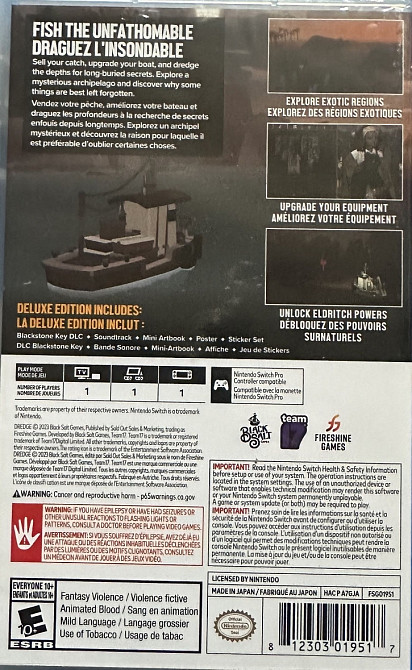 Приставка Dredge Deluxe Edition Switch. Харків - фото 2