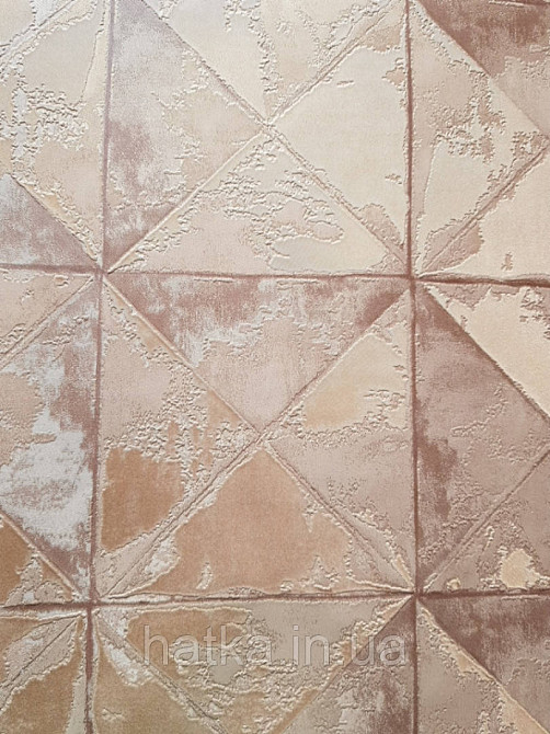 Шпалери вінілові на флізелін Sirpi Alta gamma Sempre 3 квадрати ефект старіння під штукатурку теракота 3д Київ - фото 1