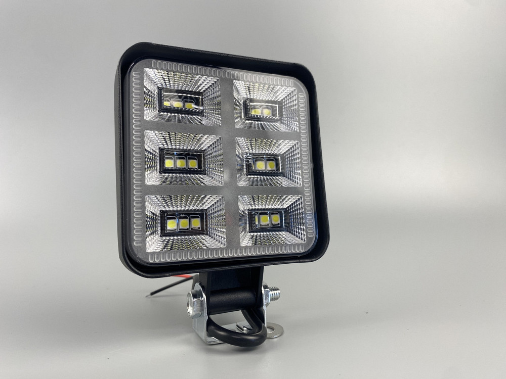 Фара LED квадратна 48W 6000K (18 діодів) (8.5 см х 8.5 см х 1.5 см) Mini Мукачево - фото 4