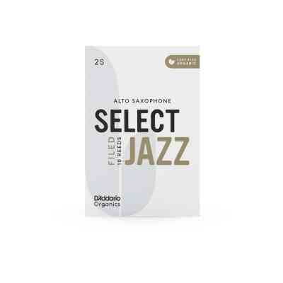 Тростина для саксофона D&apos;Addario Organic Select Jazz - Alto Sax Filed 2S - 10 Pack (ORSF10ASX2S) Вінниця