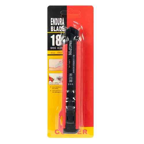 Нож канцелярский 18мм сегментированное лезвие, усиленный корпус, Jingpin, цвета Киев