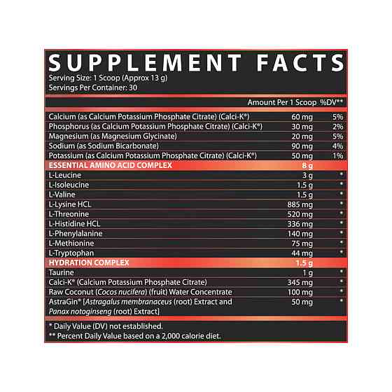 EAA амінокислоти Nutrex EAA Hydration 390 манго Київ