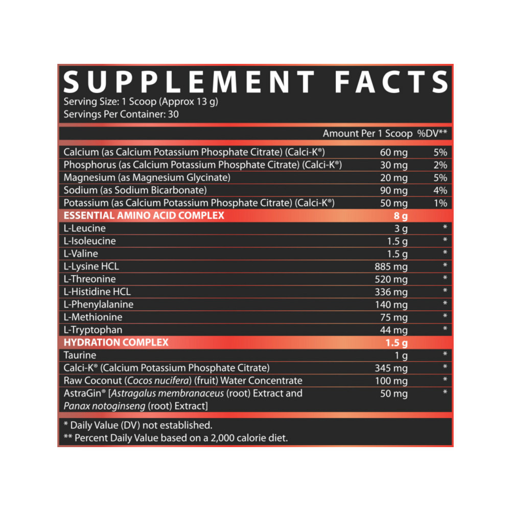 EAA амінокислоти Nutrex EAA Hydration 390 манго Київ - фото 4