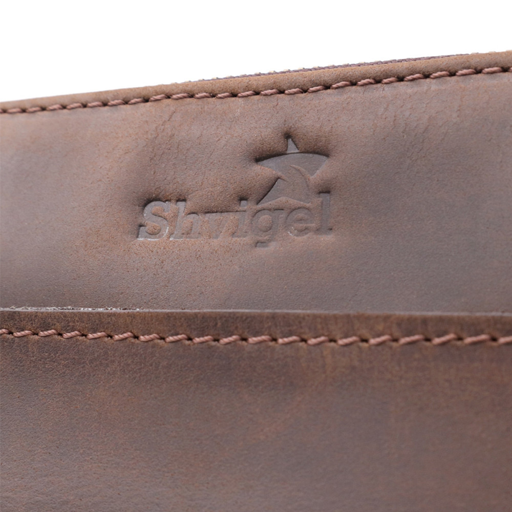 Мужская сумка через плечо из винтажной натуральной кожи Shvigel 20866_1 Коричневый Киев - изображение 9