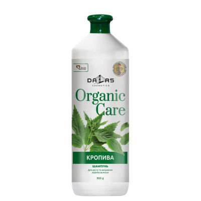 Шампунь Dalas Cosmetics Organic Care Крапива Для роста и укрепления корней волос 900 г (4823128000013) Винница - изображение 1